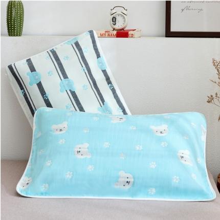 91家纺网 家纺一手货源 找家纺 （总）朴尔全棉一对装成人情侣婴童单人学生男全棉六层纱布枕巾