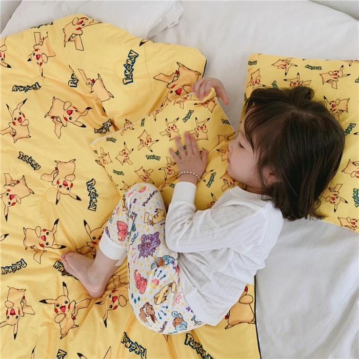 91家纺网 家纺一手货源 找家纺 星期八 2019皮卡丘系列豆豆被（模特图） 皮卡丘-4