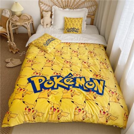 91家纺网 家纺一手货源 找家纺 星期八 2019皮卡丘系列豆豆被（无模特图） 皮卡丘3