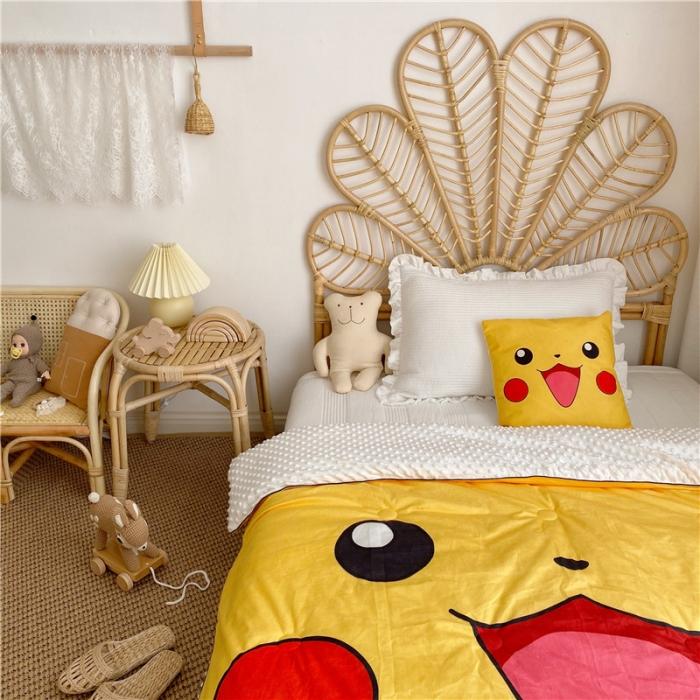 91家纺网 家纺一手货源 找家纺 星期八 2019皮卡丘系列豆豆被（无模特图） 皮卡丘1