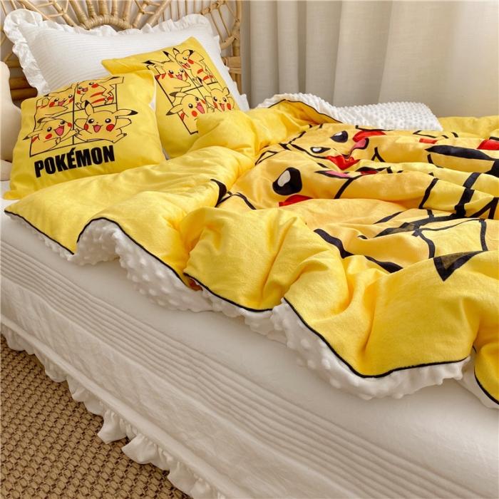 91家纺网 家纺一手货源 找家纺 星期八 2019皮卡丘系列豆豆被（无模特图） 皮卡丘2