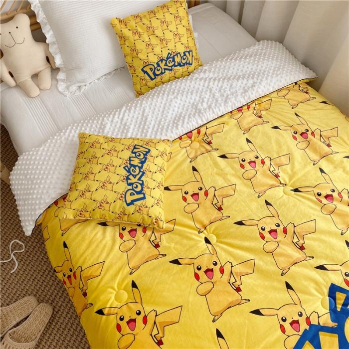 91家纺网 家纺一手货源 找家纺 星期八 2019皮卡丘系列豆豆被（无模特图） 皮卡丘3