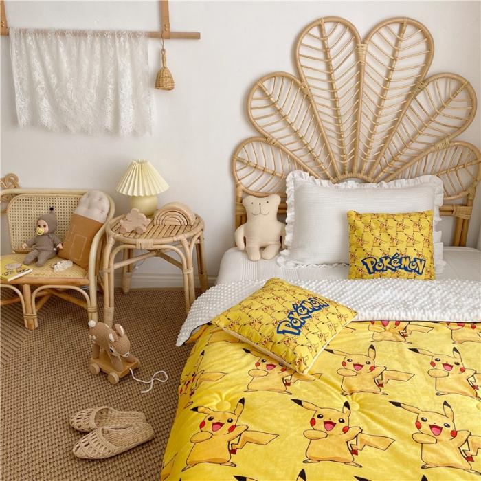 91家纺网 家纺一手货源 找家纺 星期八 2019皮卡丘系列豆豆被（无模特图） 皮卡丘3