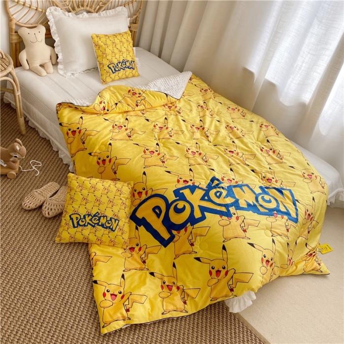 91家纺网 家纺一手货源 找家纺 星期八 2019皮卡丘系列豆豆被（无模特图） 皮卡丘3