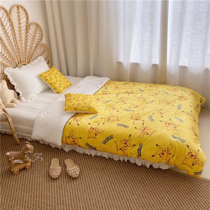 91家纺网 家纺一手货源 找家纺 星期八 2019皮卡丘系列豆豆被（无模特图） 皮卡丘4