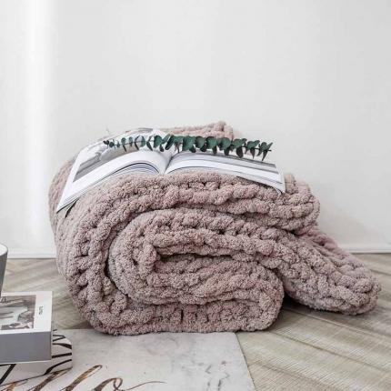 91家纺网 家纺一手货源 找家纺 （总）暖绵绵 新款菲丽斯系列针织毯子线毯毛毯