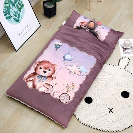 91家纺网 家纺一手货源 找家纺 （总）沁童 2019新款AB版宝宝绒全棉睡袋