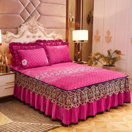 91家纺网 家纺一手货源 找家纺 （总）情恒家纺 2025水晶绒印花单床裙单被套单枕套