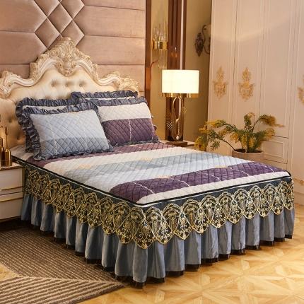 91家纺网 家纺一手货源 找家纺 （总）情恒家纺 2025水晶绒印花单床裙单被套单枕套