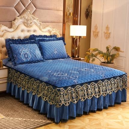 91家纺网 家纺一手货源 找家纺 （总）情恒家纺 2025水晶绒印花单床裙单被套单枕套