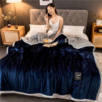 91家纺网 家纺一手货源 找家纺 （总）北纬27度 2019新款法兰绒加厚夹棉毛毯