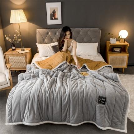 91家纺网 家纺一手货源 找家纺 （总）北纬27度 2019新款法兰绒加厚夹棉毛毯