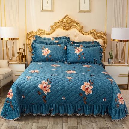 （总）宜凡家纺 2019水晶绒床盖三件套