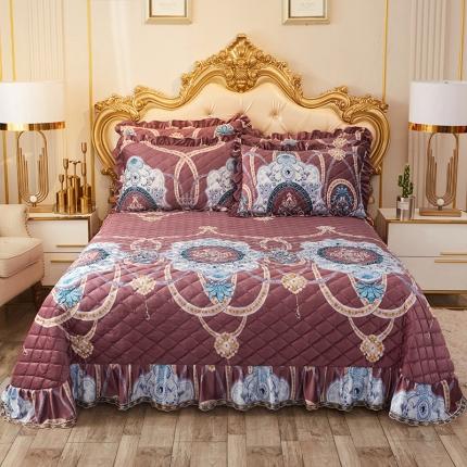 宜凡家纺 2019水晶绒床盖三件套 盛夏光年