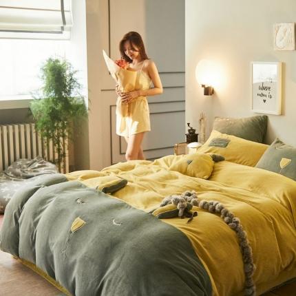 （总）涞澳 2019新款美绒系列四件套