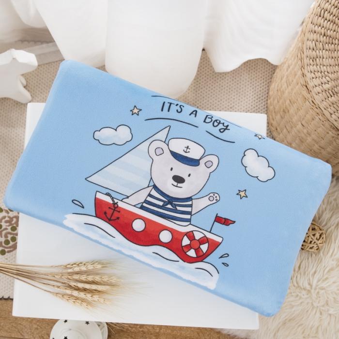 91家纺网 家纺一手货源 找家纺 乐秀家纺 2019新款超柔水晶绒乳胶枕 海航小熊