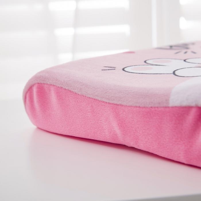 91家纺网 家纺一手货源 找家纺 乐秀家纺 2019新款超柔水晶绒乳胶枕 猫爪比心