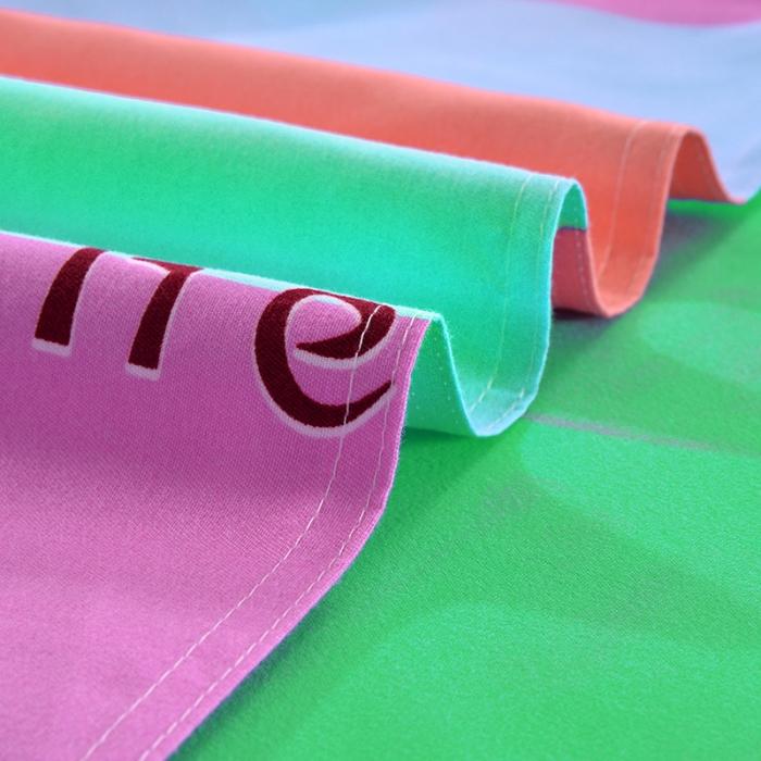 91家纺网 家纺一手货源 找家纺 梦柏家纺 2019新款加厚磨毛小版四件套床裙款 爱的港湾-绿