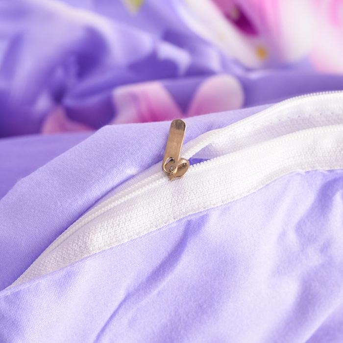 91家纺网 家纺一手货源 找家纺 梦柏家纺 2019新款加厚磨毛小版四件套床裙款 爱的花海