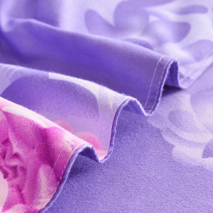 91家纺网 家纺一手货源 找家纺 梦柏家纺 2019新款加厚磨毛小版四件套床裙款 爱的花海