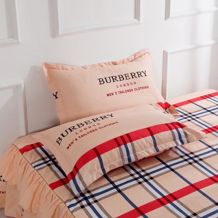 91家纺网 家纺一手货源 找家纺 梦柏家纺 2019新款加厚磨毛小版四件套床裙款 别具一格