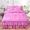 91家纺网 家纺一手货源 找家纺 梦柏家纺 2019新款加厚磨毛小版四件套床裙款 春风里-粉