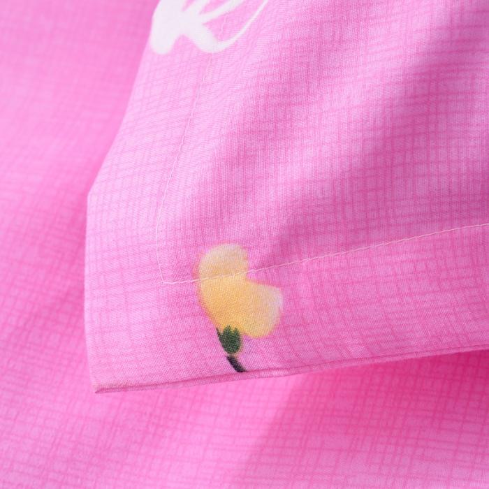 91家纺网 家纺一手货源 找家纺 梦柏家纺 2019新款加厚磨毛小版四件套床裙款 春风里-粉