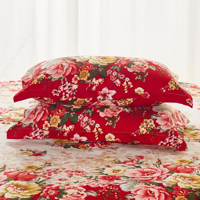 91家纺网 家纺一手货源 找家纺 梦柏家纺 2019新款加厚磨毛小版四件套床裙款 东方情致