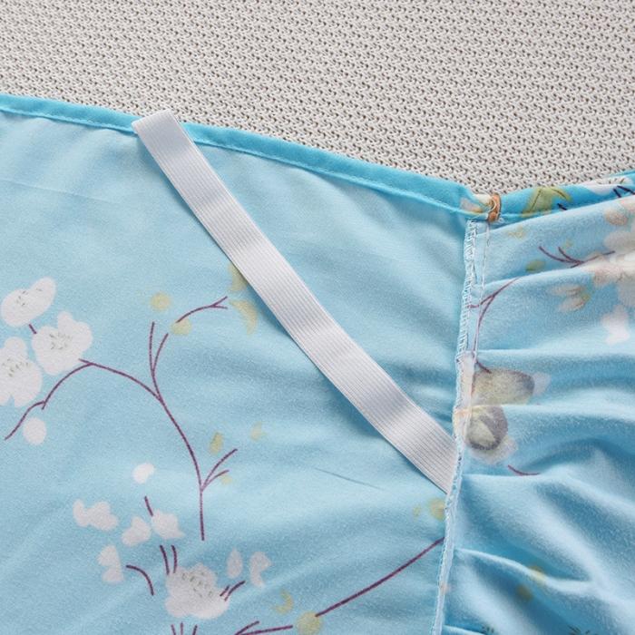 91家纺网 家纺一手货源 找家纺 梦柏家纺 2019新款加厚磨毛小版四件套床裙款 桂树之恋