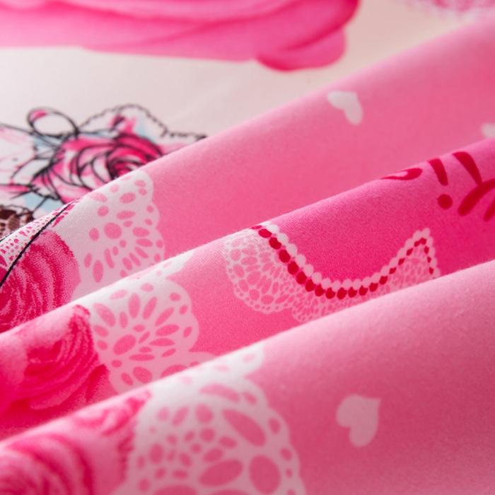 91家纺网 家纺一手货源 找家纺 梦柏家纺 2019新款加厚磨毛小版四件套床裙款 我们结婚吧