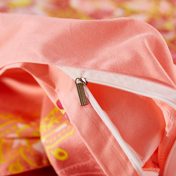 91家纺网 家纺一手货源 找家纺 梦柏家纺 2019新款加厚磨毛小版四件套床裙款 妩媚花王