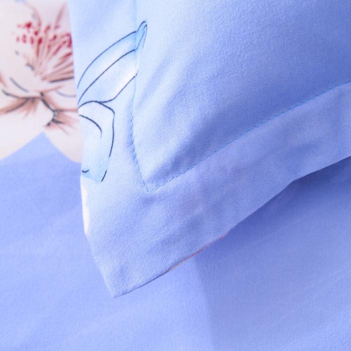 91家纺网 家纺一手货源 找家纺 梦柏家纺 2019新款加厚磨毛小版四件套床裙款 幸福花开