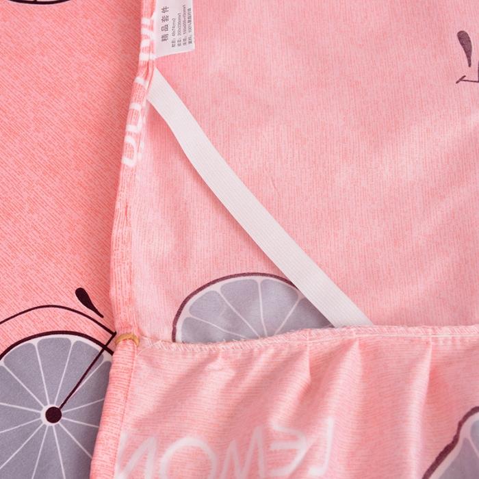 91家纺网 家纺一手货源 找家纺 梦柏家纺 2019新款加厚磨毛小版四件套床裙款 阳光甜橙