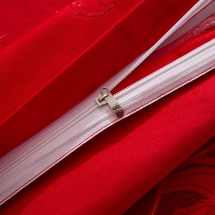 91家纺网 家纺一手货源 找家纺 梦柏家纺 2019新款加厚磨毛小版四件套床裙款 挚爱