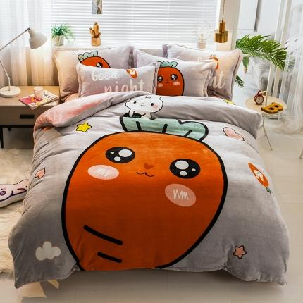 91家纺网 家纺一手货源 找家纺 （总）佰亿莱 大版法莱绒四件套