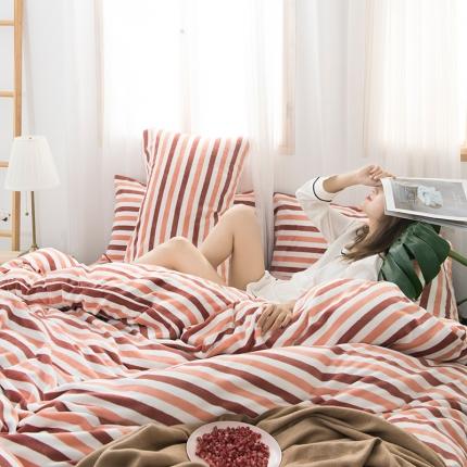 91家纺网 家纺一手货源 找家纺 （总）佰亿莱 2024新款牛奶绒无印款四件套