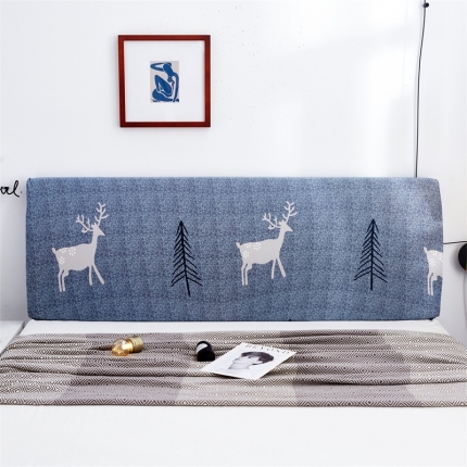 91家纺网 家纺一手货源 找家纺 （总）共鸣 2022新款牛奶丝印花系列床头罩