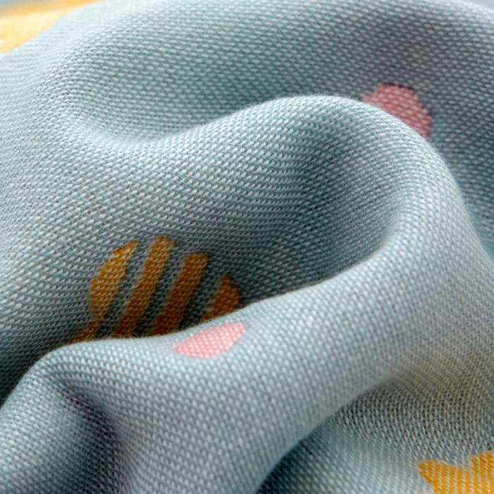 91家纺网 家纺一手货源 找家纺 朴尔全棉一对装成人情侣婴童单人学生六层纱布枕巾 彩云兰