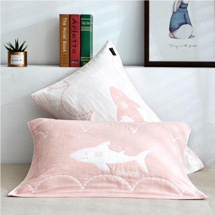 91家纺网 家纺一手货源 找家纺 （总）2019新款四层纱布大版花枕巾 50*80