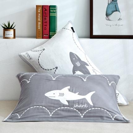 91家纺网 家纺一手货源 找家纺 （总）2019新款四层纱布大版花枕巾 50*80