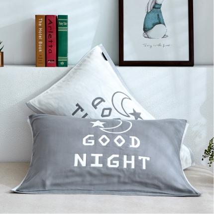 91家纺网 家纺一手货源 找家纺 （总）2019新款四层纱布大版花枕巾 50*80