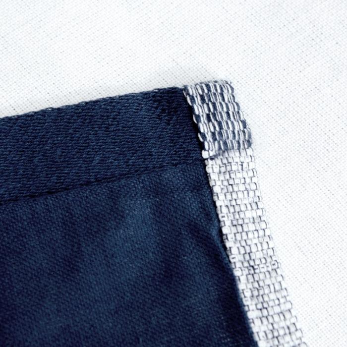 91家纺网 家纺一手货源 找家纺 朴尔 2019新款四层纱布大版花枕巾 50*80 努力工作-藏青