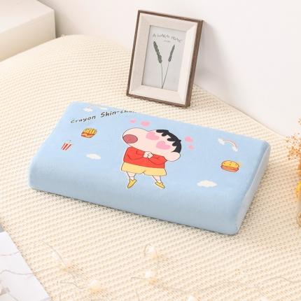 91家纺网 家纺一手货源 找家纺 萌番宝 2020新款冬季新款宝宝绒天然乳胶枕 蜡笔小新