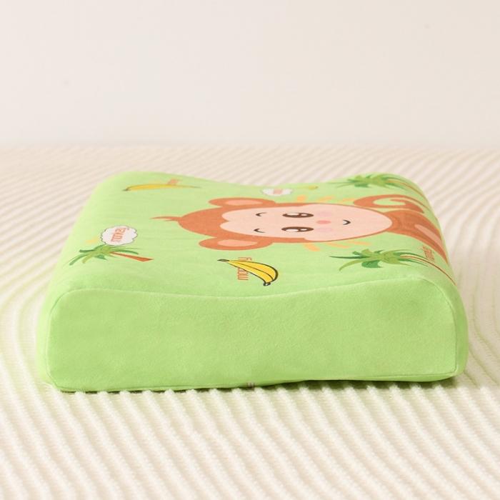 91家纺网 家纺一手货源 找家纺 萌番宝 2020新款冬季新款宝宝绒天然乳胶枕 小猴子