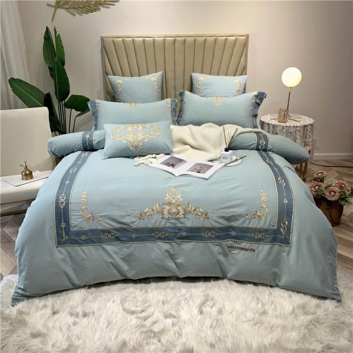 91家纺网 家纺一手货源 找家纺 （总）馨蕊家居 2021新款60磨毛绣花四件套