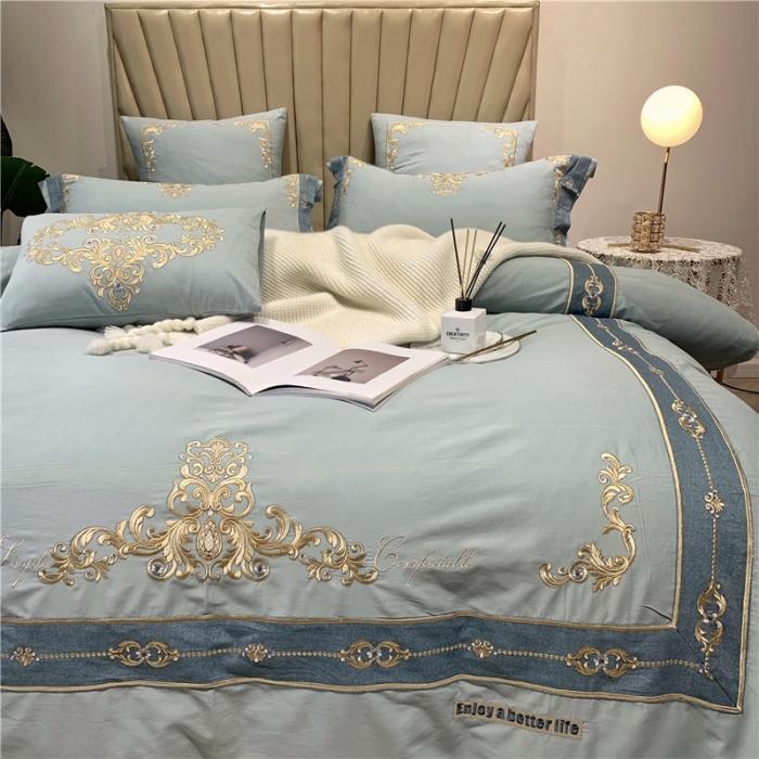 91家纺网 家纺一手货源 找家纺 （总）馨蕊家居 2021新款60磨毛绣花四件套