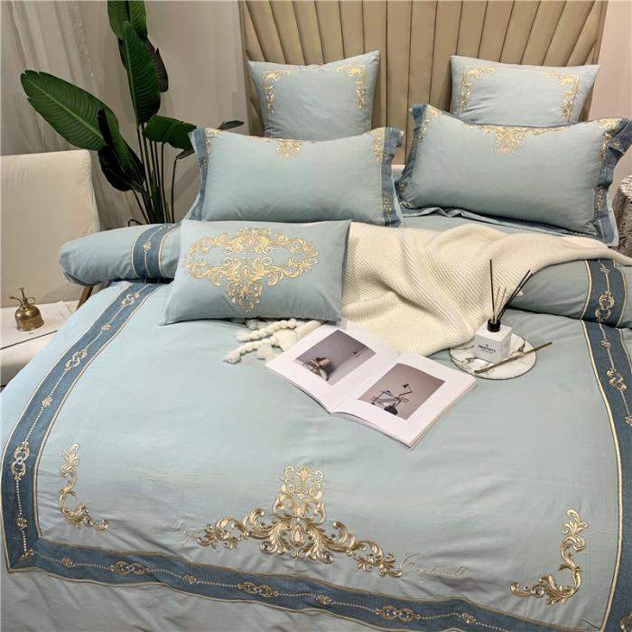 91家纺网 家纺一手货源 找家纺 （总）馨蕊家居 2021新款60磨毛绣花四件套