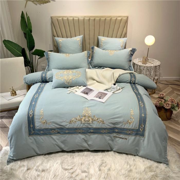 91家纺网 家纺一手货源 找家纺 （总）馨蕊家居 2021新款60磨毛绣花四件套