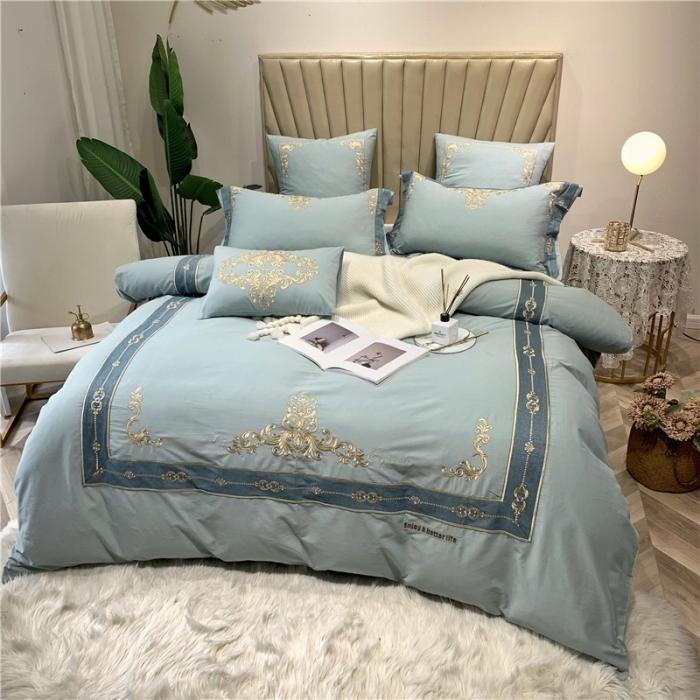 91家纺网 家纺一手货源 找家纺 （总）馨蕊家居 2021新款60磨毛绣花四件套