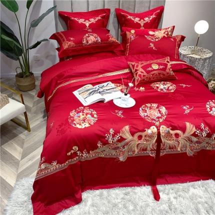 91家纺网 家纺一手货源 找家纺 （总）馨蕊家居 2021新款100支高端婚庆四件套